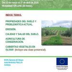 Curso de manejo de suelo en olivar (on line)